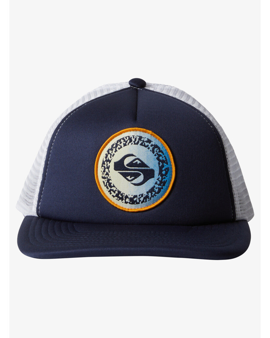 Quik Silver Boys 8-16 Slab Scratch Trucker Hat - Navy Blazer