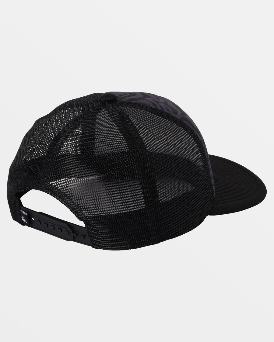 Quik Silver Boys 8-16 Emu Coop Trucker Hat - Jet Black