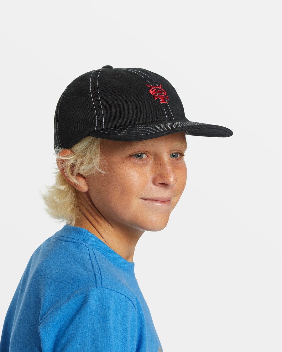 Quik Silver Boys 8-16 Mercury Baseball Hat - Black