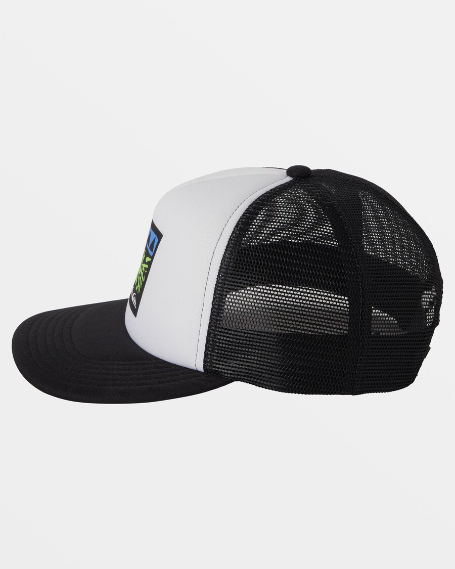 Quik Silver Boys 8-16 Vermin Pack Trucker Hat - White