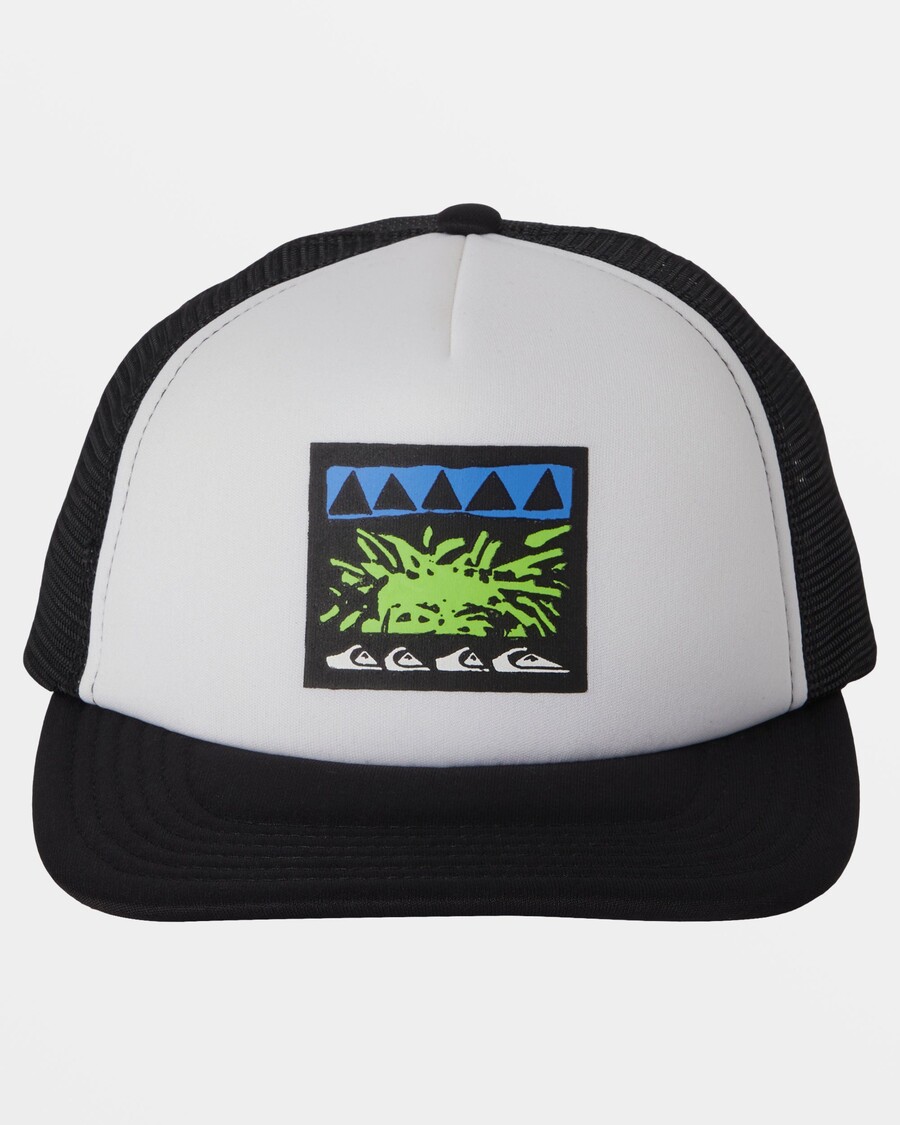 Quik Silver Boys 8-16 Vermin Pack Trucker Hat - White