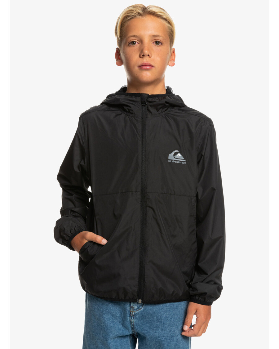 سترة واقية مقاومة للماء للاستخدام اليومي للأولاد من كويك سيلفر 8-16 - أسود