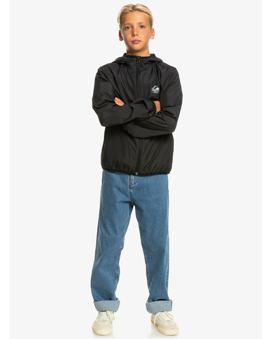 سترة واقية مقاومة للماء للاستخدام اليومي للأولاد من كويك سيلفر 8-16 - أسود