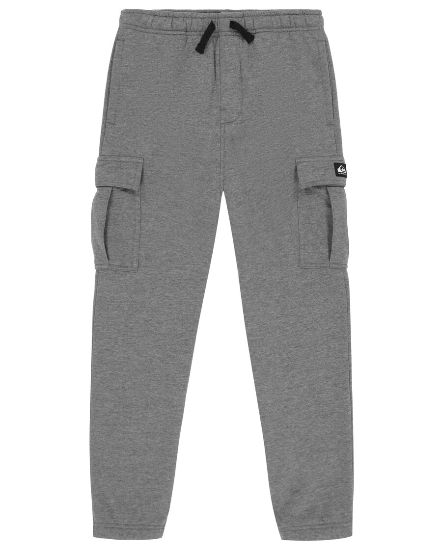 Quiksilver Pantalones Cargo Jogger Para Niños 8-16 - Gris Oscuro Jaspeado
