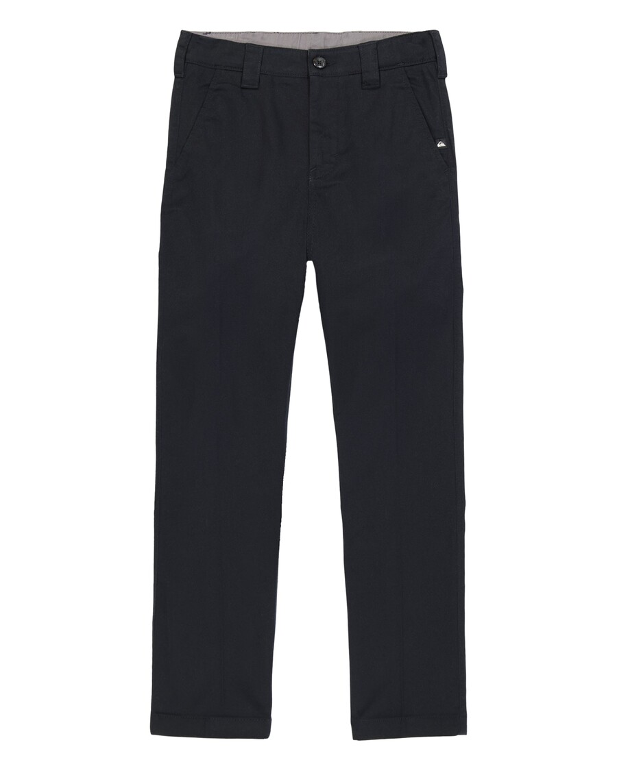 Quiksilver Pantalones Chinos Elásticos Everyday Union Para Niños 8-16 - Negro
