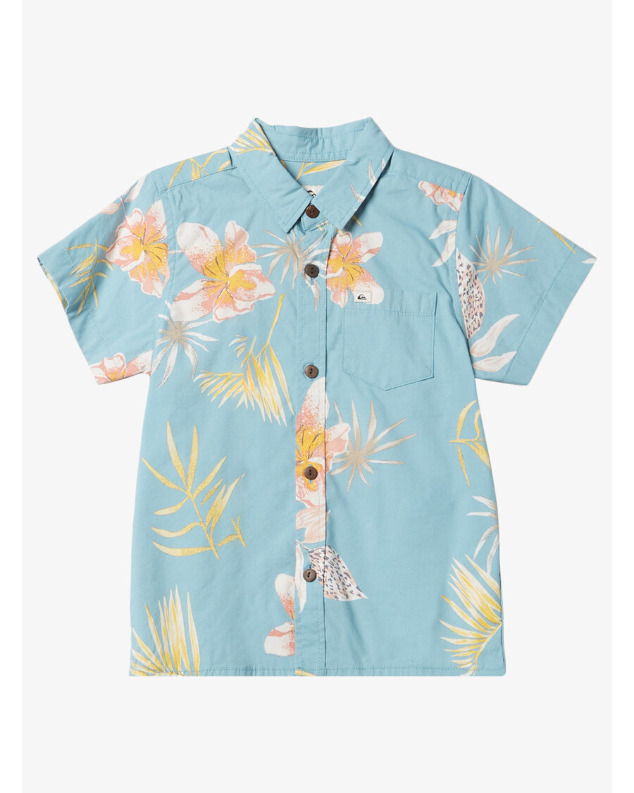 Quiksilver Boys 2-7 риза с тропически цветя - рифови води с тропически цветя Ss