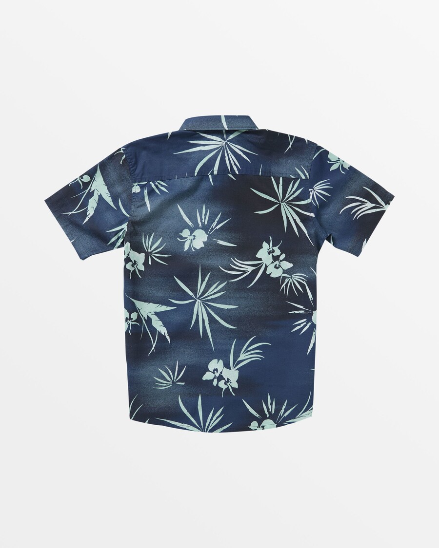 Quiksilver момчета 8-16 Fade Out риза с къс ръкав - Naval Academy Fade Out