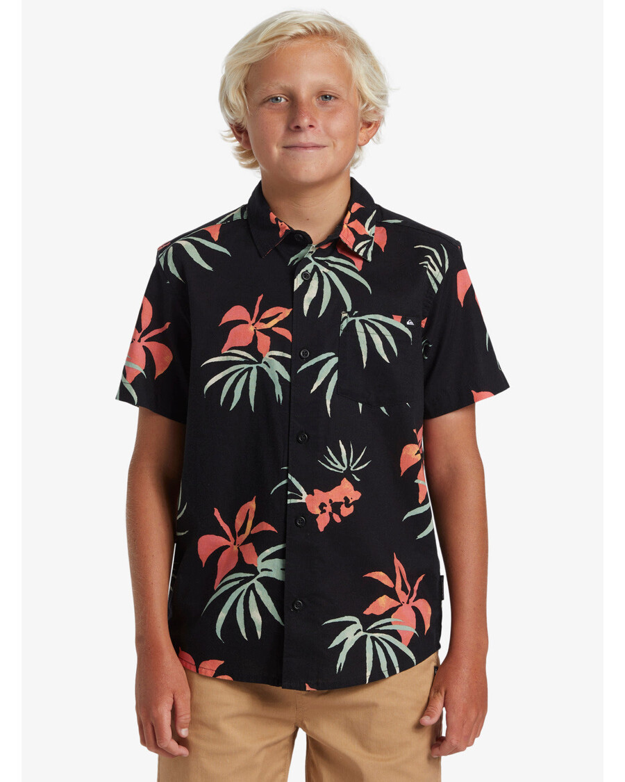 Quik Silver Boys 8-16 Apero Classic Lyhythihainen Paita - Musta Aop Mix Bag Ss