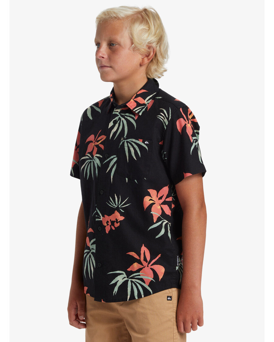 Quik Silver Boys 8-16 Apero Classic Lyhythihainen Paita - Musta Aop Mix Bag Ss