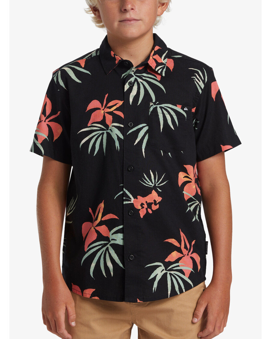 Quik Silver Boys 8-16 Apero Classic Lyhythihainen Paita - Musta Aop Mix Bag Ss