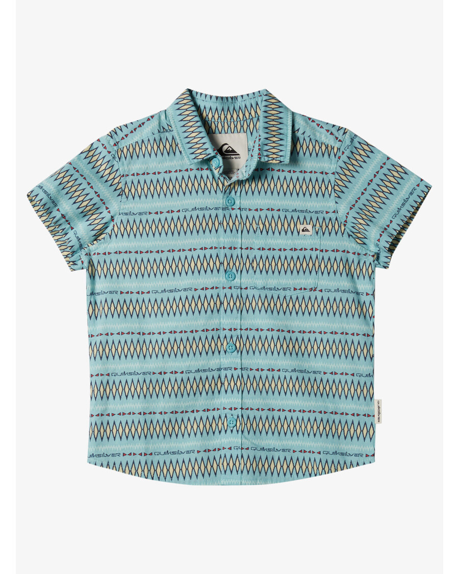 Quiksilver Boys 2-7 Vibrations риза с къс ръкав - морски син модел Ss Boys