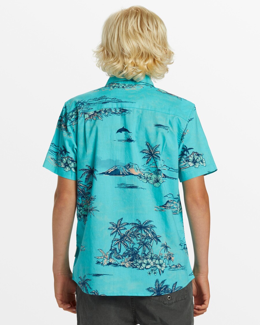 クイックシルバー ボーイズ 8-16 アペロ クラシック 半袖シャツ - カプリ