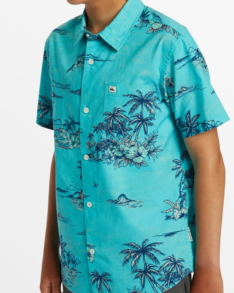 クイックシルバー ボーイズ 8-16 アペロ クラシック 半袖シャツ - カプリ