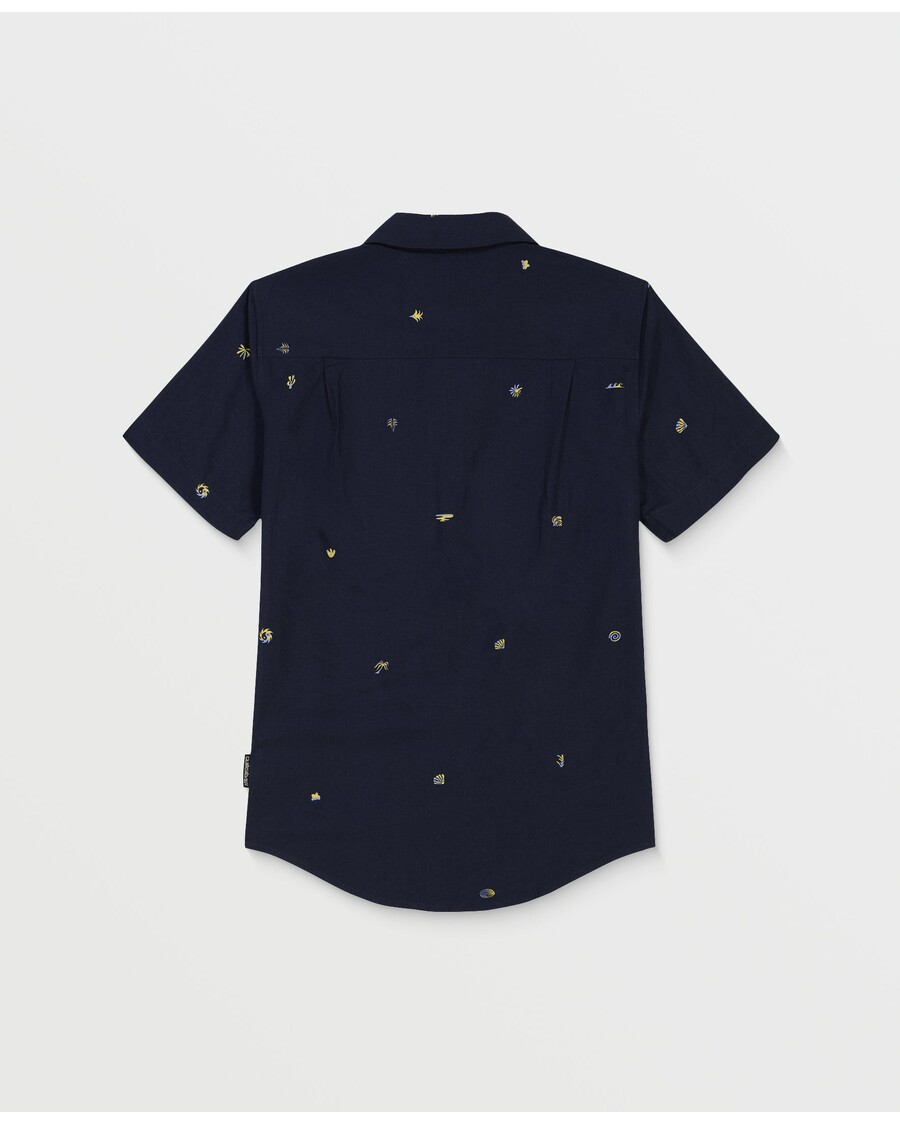 Quiksilver Fantovska 8-16 Apero Klasična Majica S Kratkimi Rokavi - Temno Modra