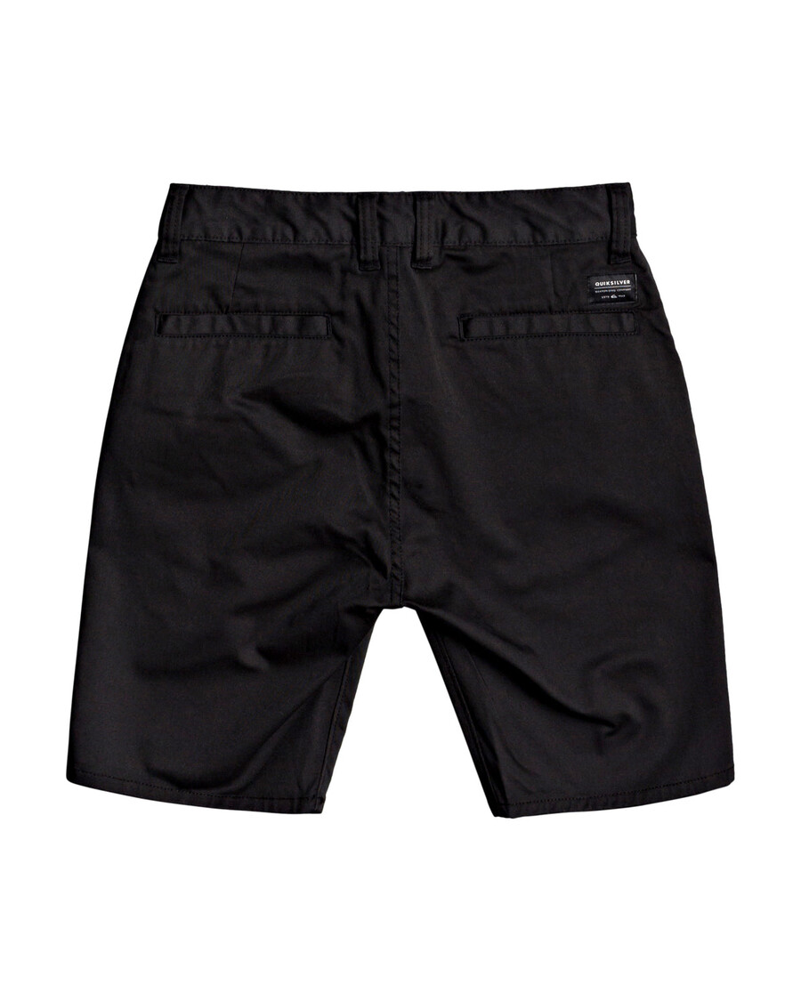 Quiksilver αγόρια 8-16 νέο καθημερινό σινιόν τσίνο σορτς - μαύρο