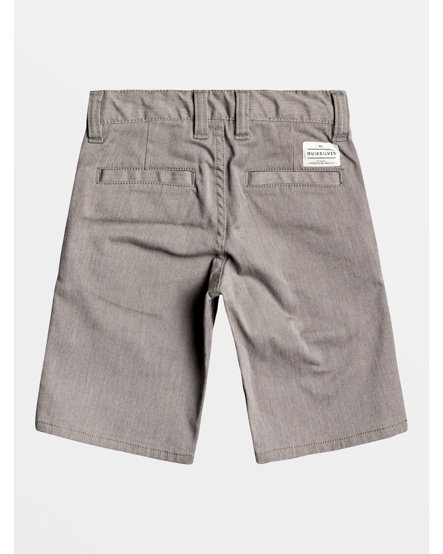 Quiksilver Pantalones Cortos Chinos Elásticos Para Niños De 2 A 7 Años - Gris Claro Jaspeado