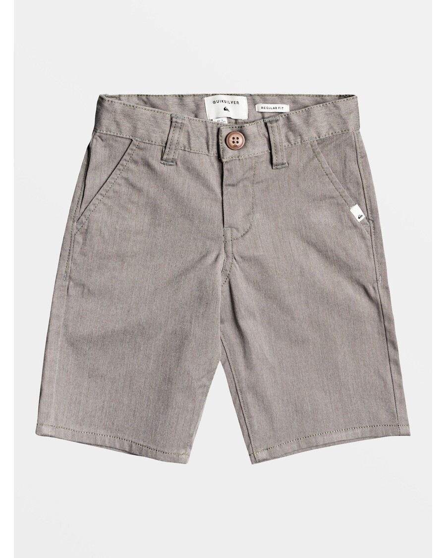 Quiksilver Boys 2-7 Jokapäiväiset Union Stretch Chino Shortsit - Vaaleanharmaa Kanerva