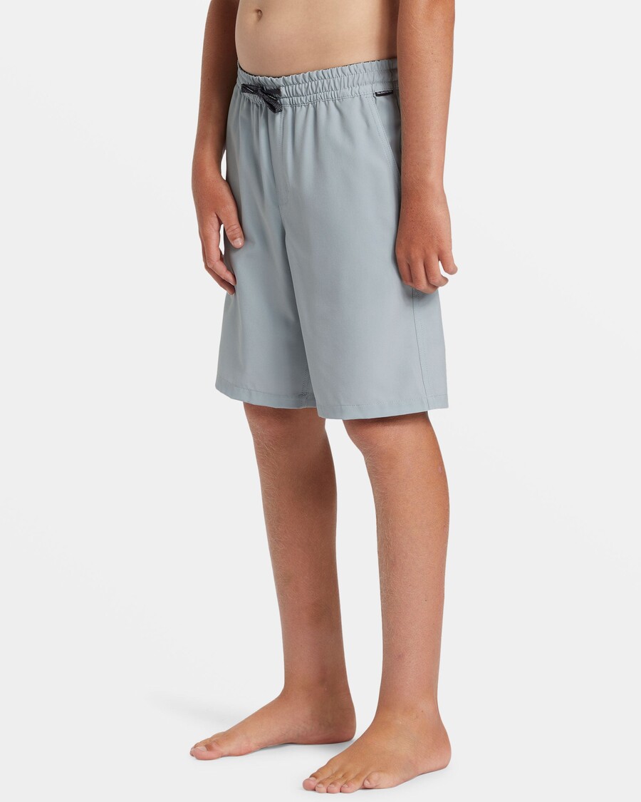Quik Silver Boys 8-16 Taxer Amphibian 17" Hybrid Shorts - Quarry