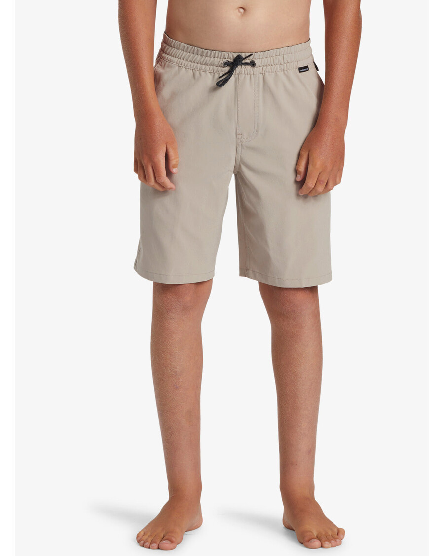 Quik Silver Pantalones Cortos Híbridos Taxer Anfibios De 17" Para Niños De 8 A 16 Años - Plaza Taupe
