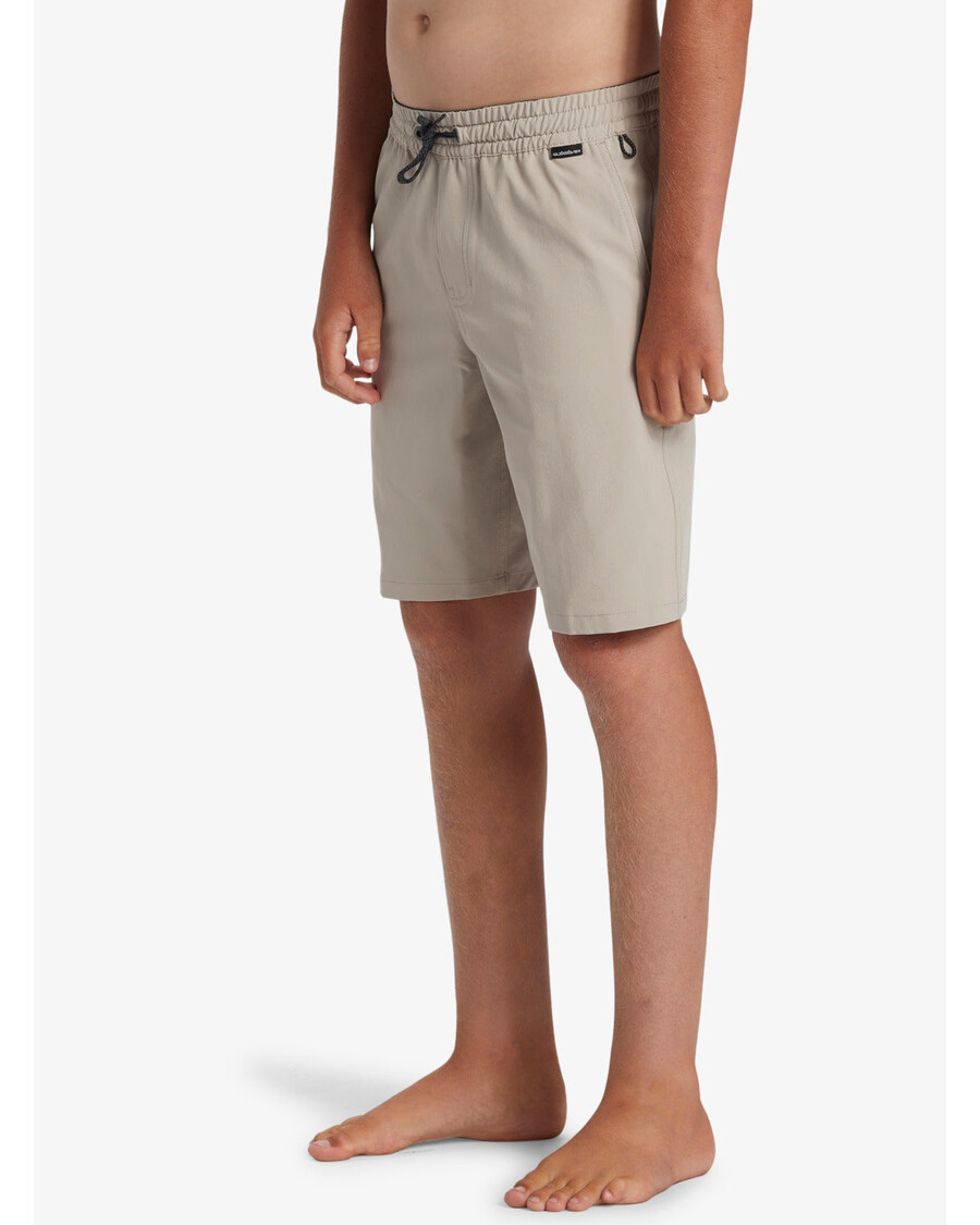 Quik Silver Pantalones Cortos Híbridos Taxer Anfibios De 17" Para Niños De 8 A 16 Años - Plaza Taupe