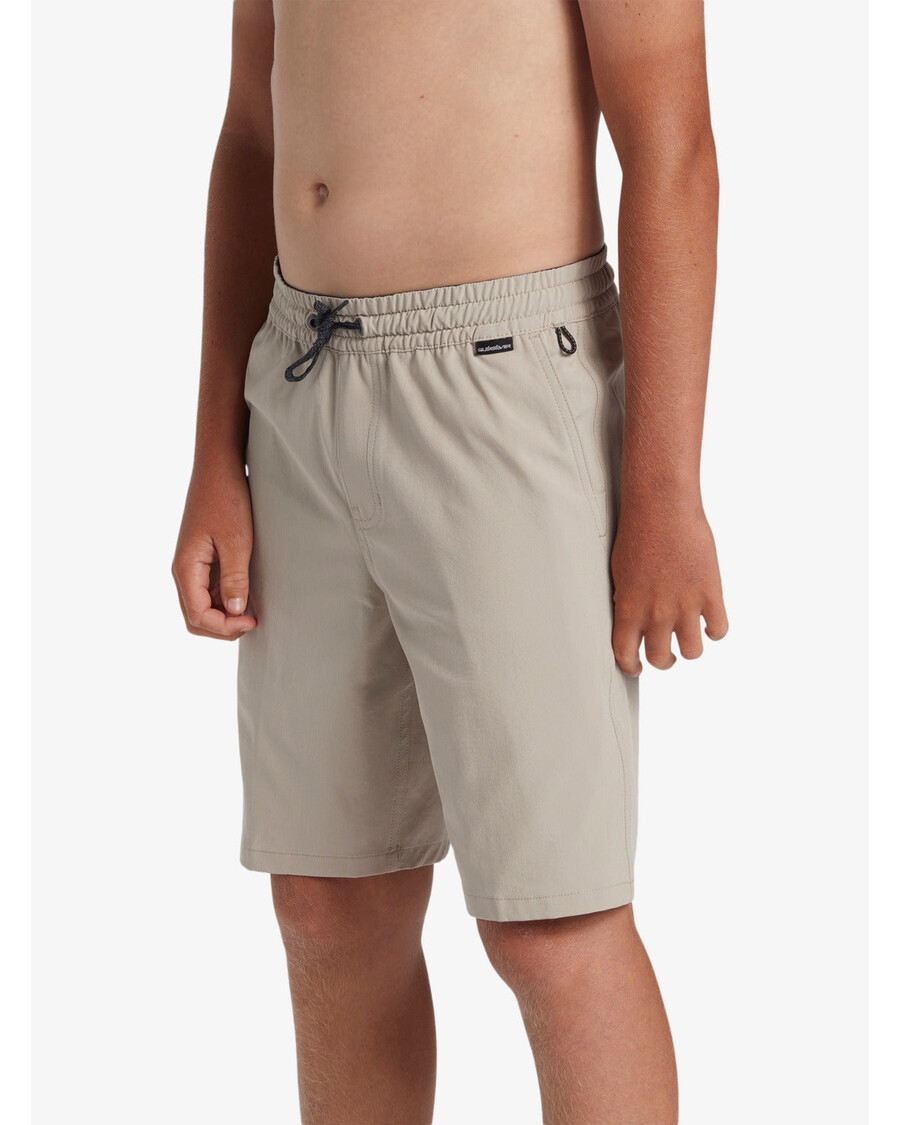 Quik Silver Pantalones Cortos Híbridos Taxer Anfibios De 17" Para Niños De 8 A 16 Años - Plaza Taupe