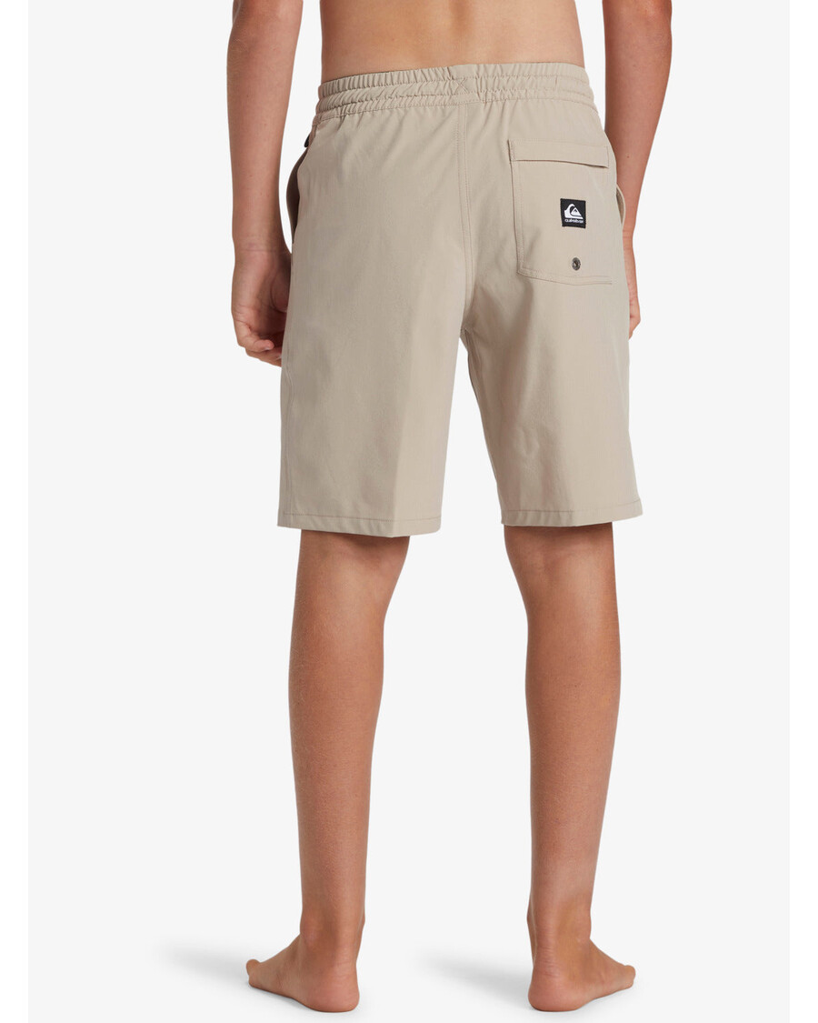 Quik Silver Pantalones Cortos Híbridos Taxer Anfibios De 17" Para Niños De 8 A 16 Años - Plaza Taupe