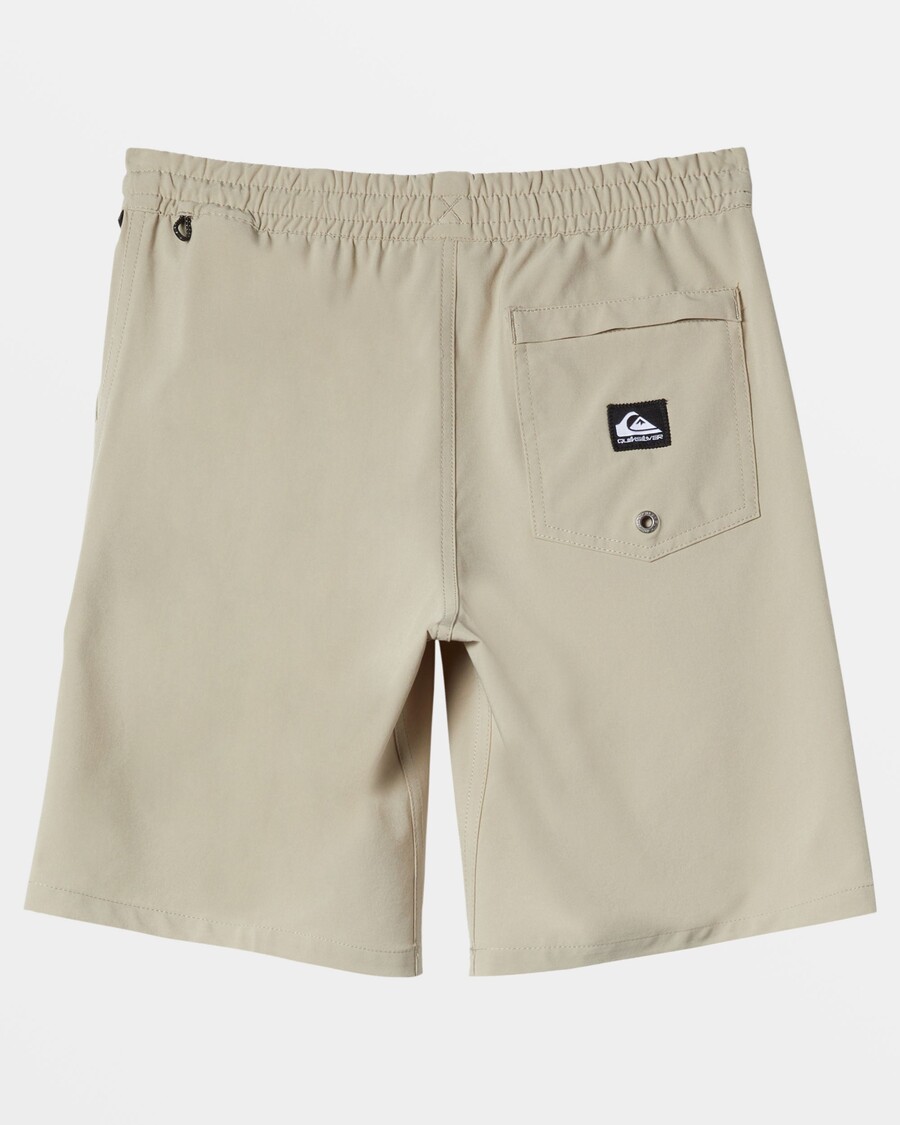 Quik Silver Pantalones Cortos Híbridos Taxer Anfibios De 17" Para Niños De 8 A 16 Años - Plaza Taupe