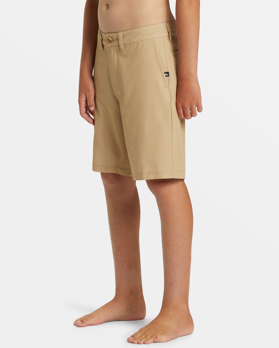 Quik Silver Boys 8-16 Union Amphibian 17" Hybrid Shorts - Khaki