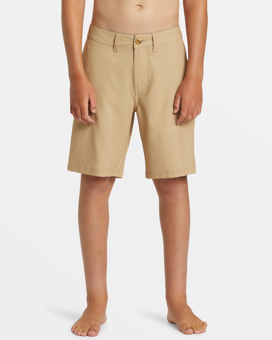 Quik Silver Boys 8-16 Union Amphibian 17" Hybrid Shorts - Khaki