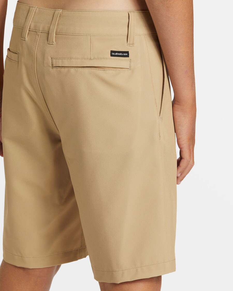 Quik Silver Boys 8-16 Union Amphibian 17" Hybrid Shorts - Khaki