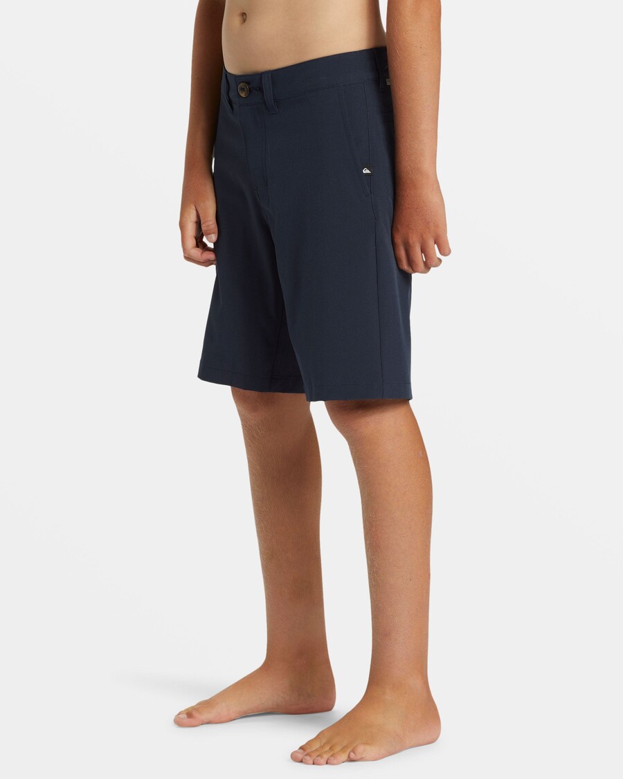Quik Silver Boys 8-16 Union Amphibian 17" Hybrid Shorts - Dark Navy