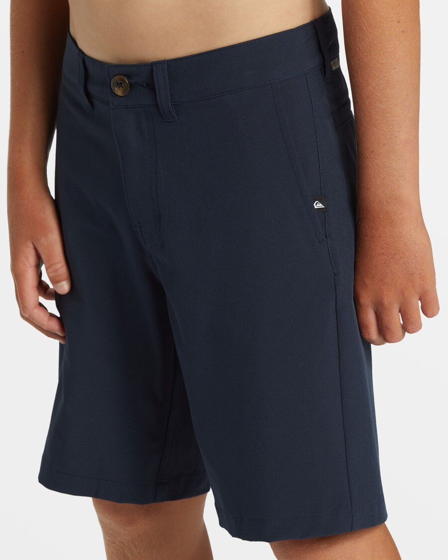 Quik Silver Boys 8-16 Union Amphibian 17" Hybrid Shorts - Dark Navy