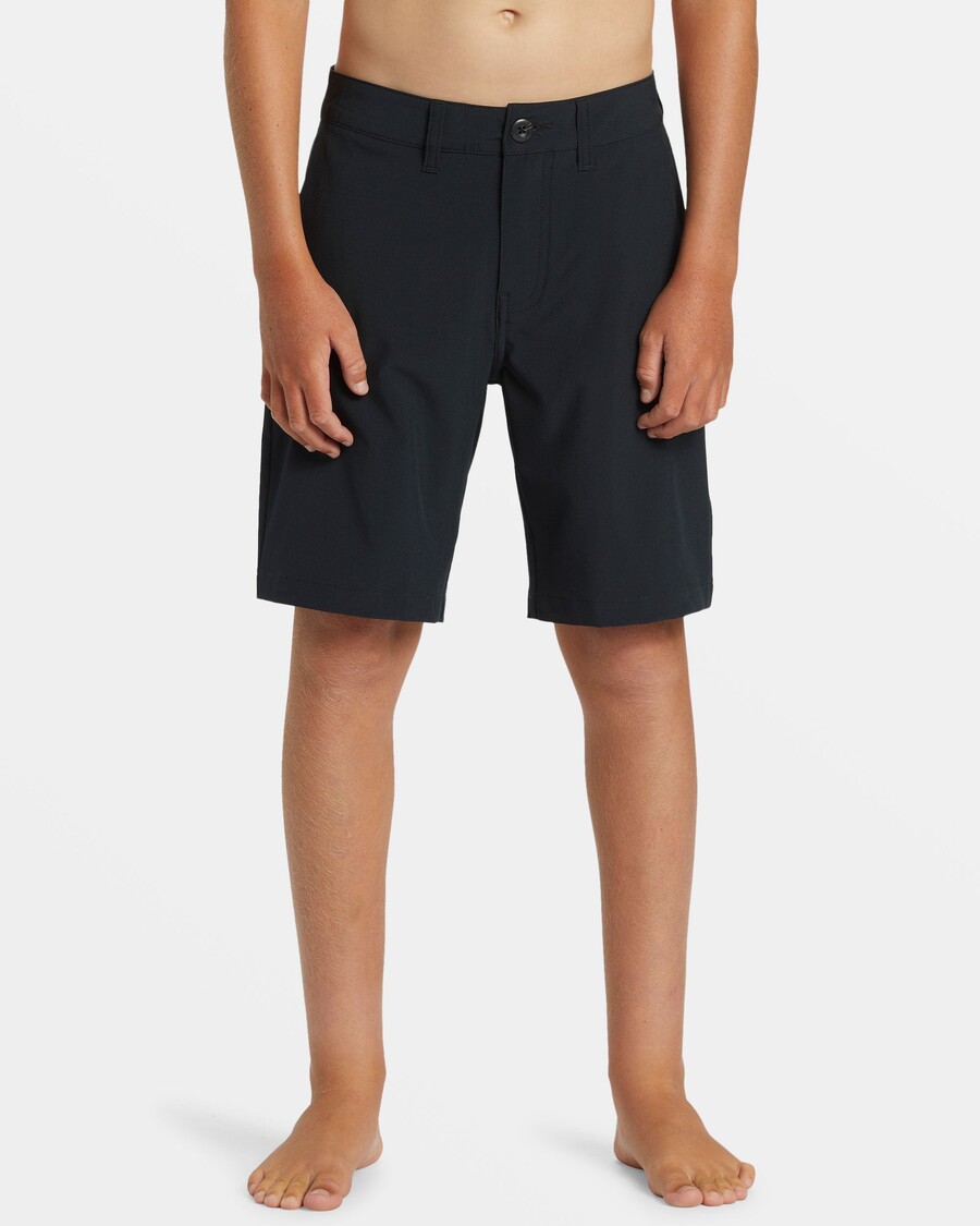 Quik Silver Boys 8-16 Union Amphibian 17" Hybrid Shorts - Black