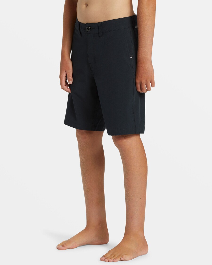 Quik Silver Boys 8-16 Union Amphibian 17" Hybrid Shorts - Black