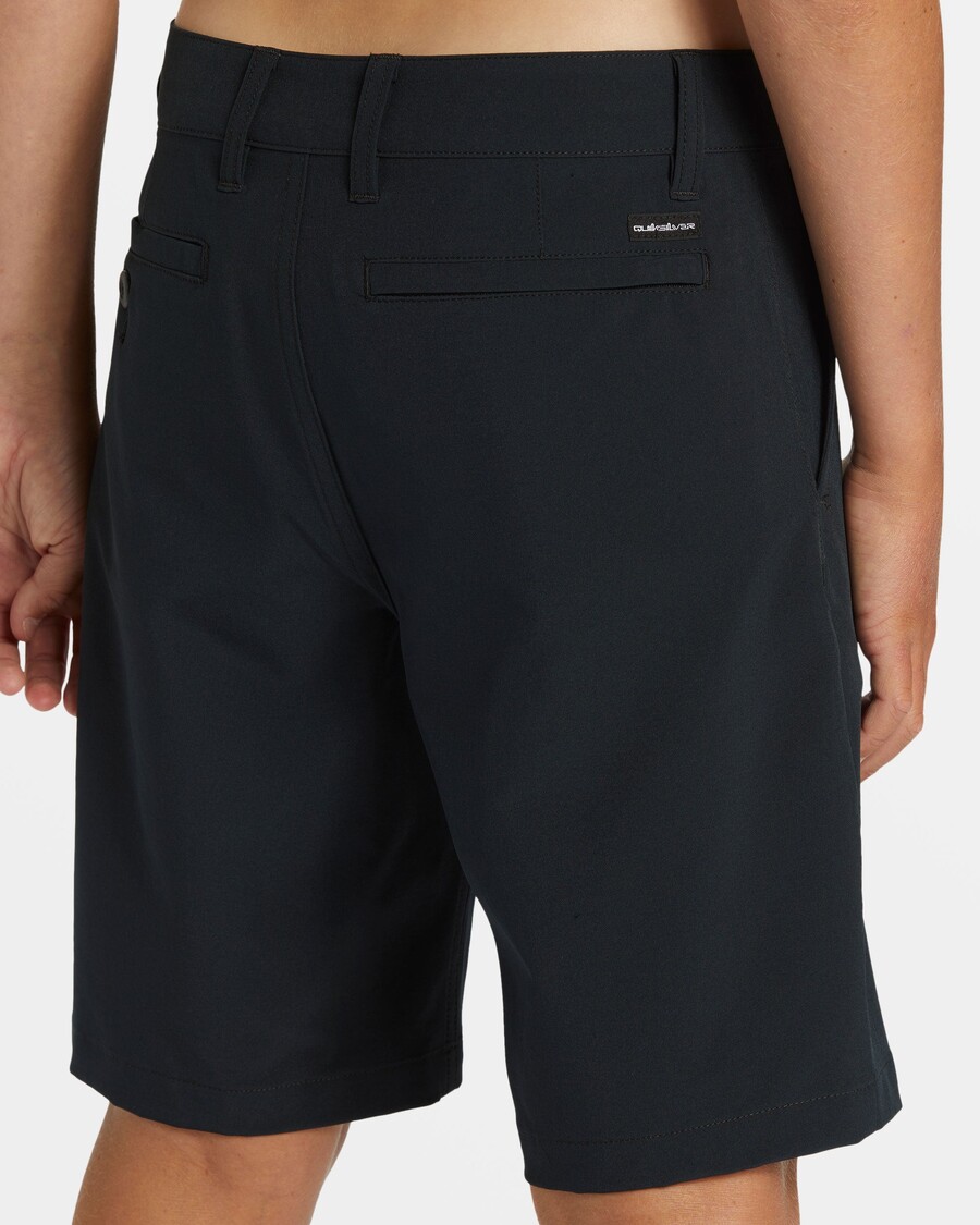 Quik Silver Boys 8-16 Union Amphibian 17" Hybrid Shorts - Black