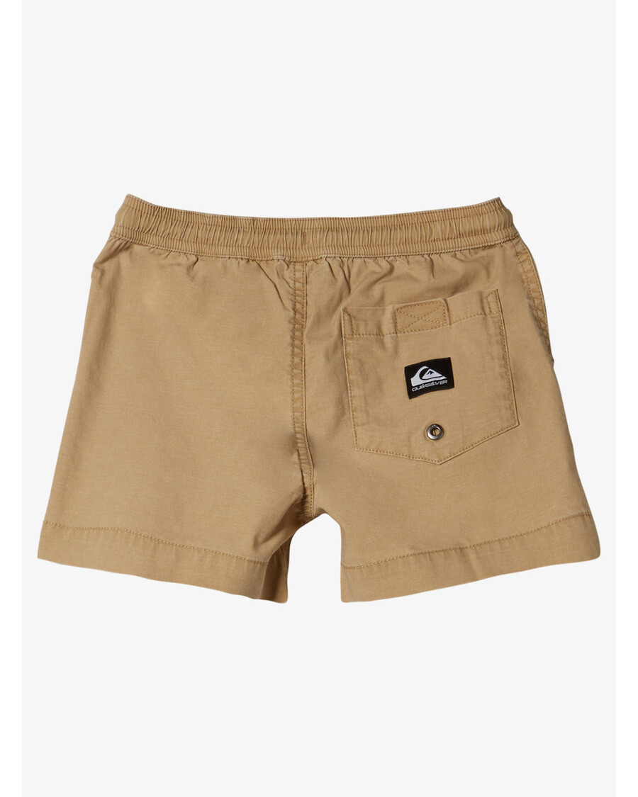 Quik Silver Boys 2-7 Taxer Elastic Waist Shorts - Khaki