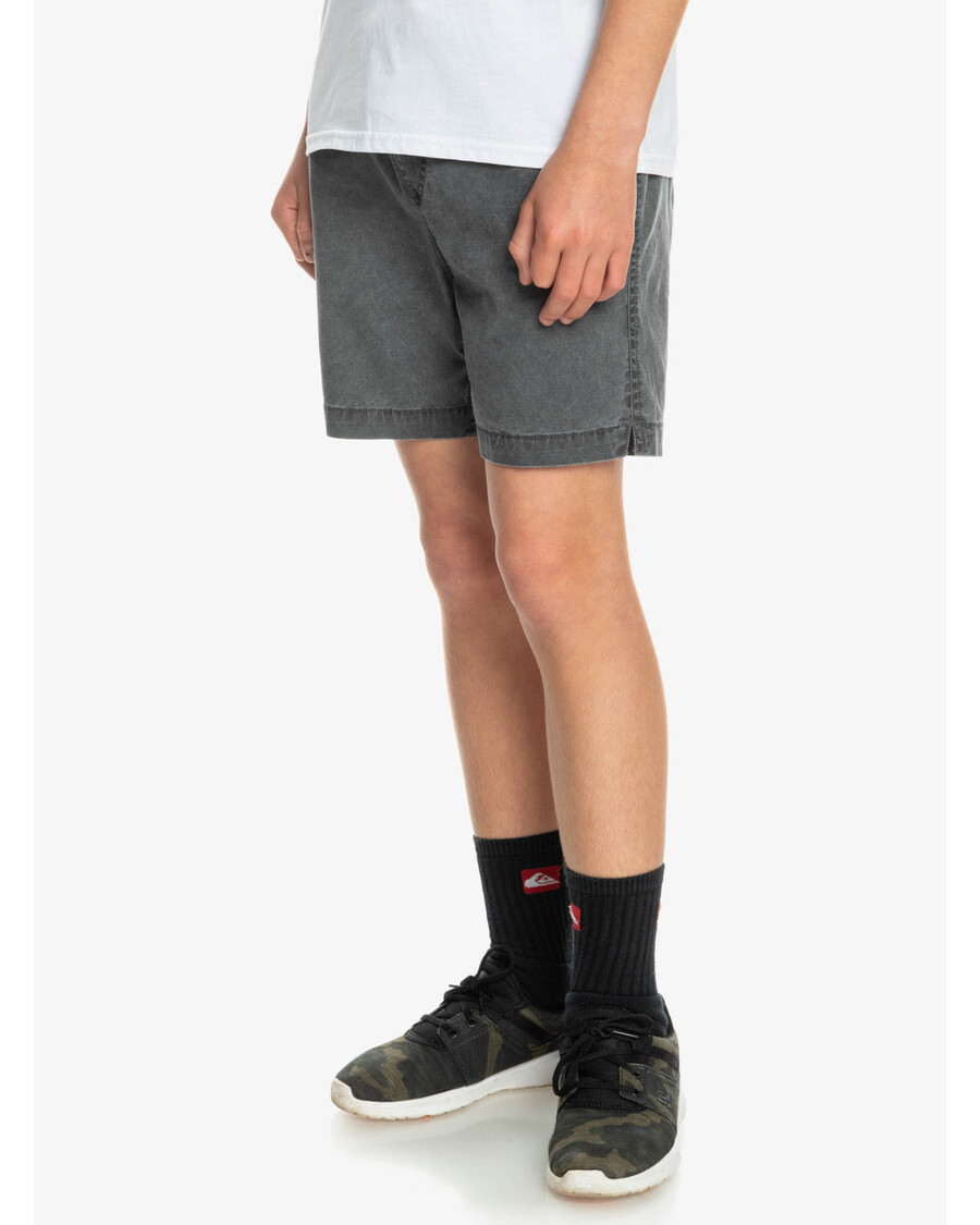 Quiksilver αγόρια 8-16 Taxer 15" ελαστικό σορτς μέσης - μαύρο