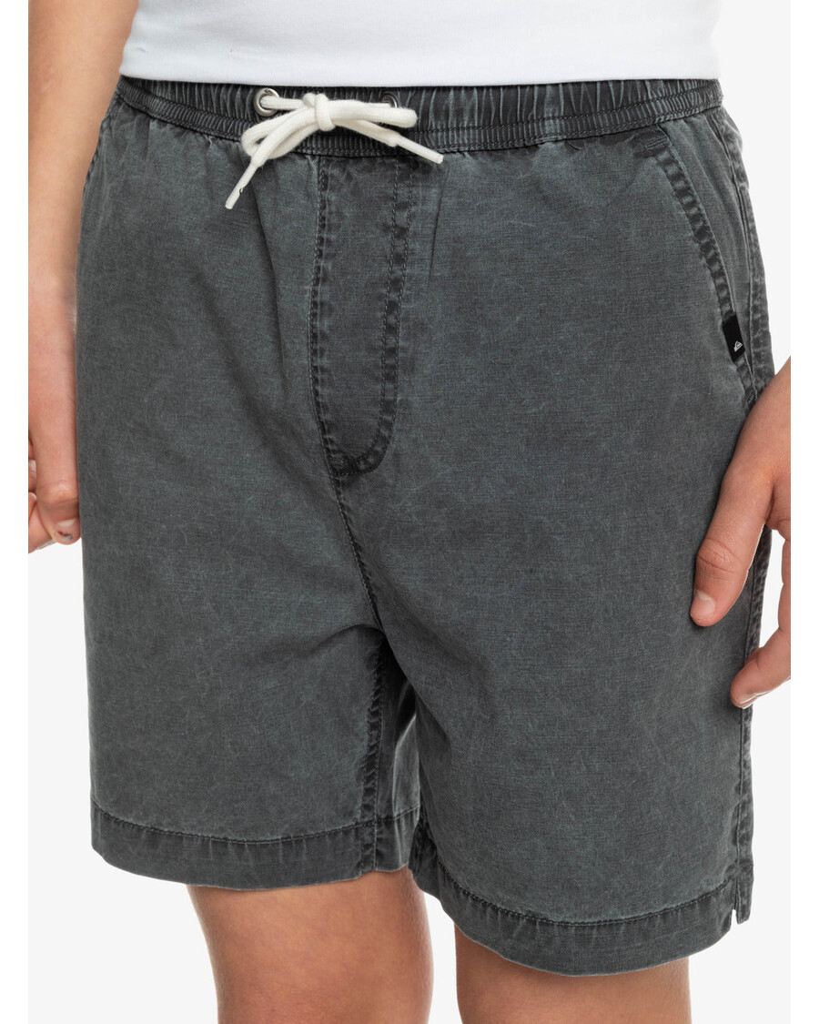 Quiksilver αγόρια 8-16 Taxer 15" ελαστικό σορτς μέσης - μαύρο