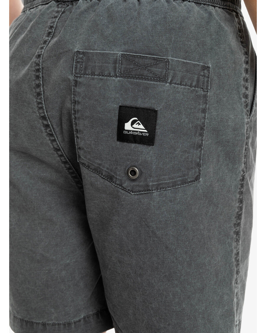 Quiksilver αγόρια 8-16 Taxer 15" ελαστικό σορτς μέσης - μαύρο