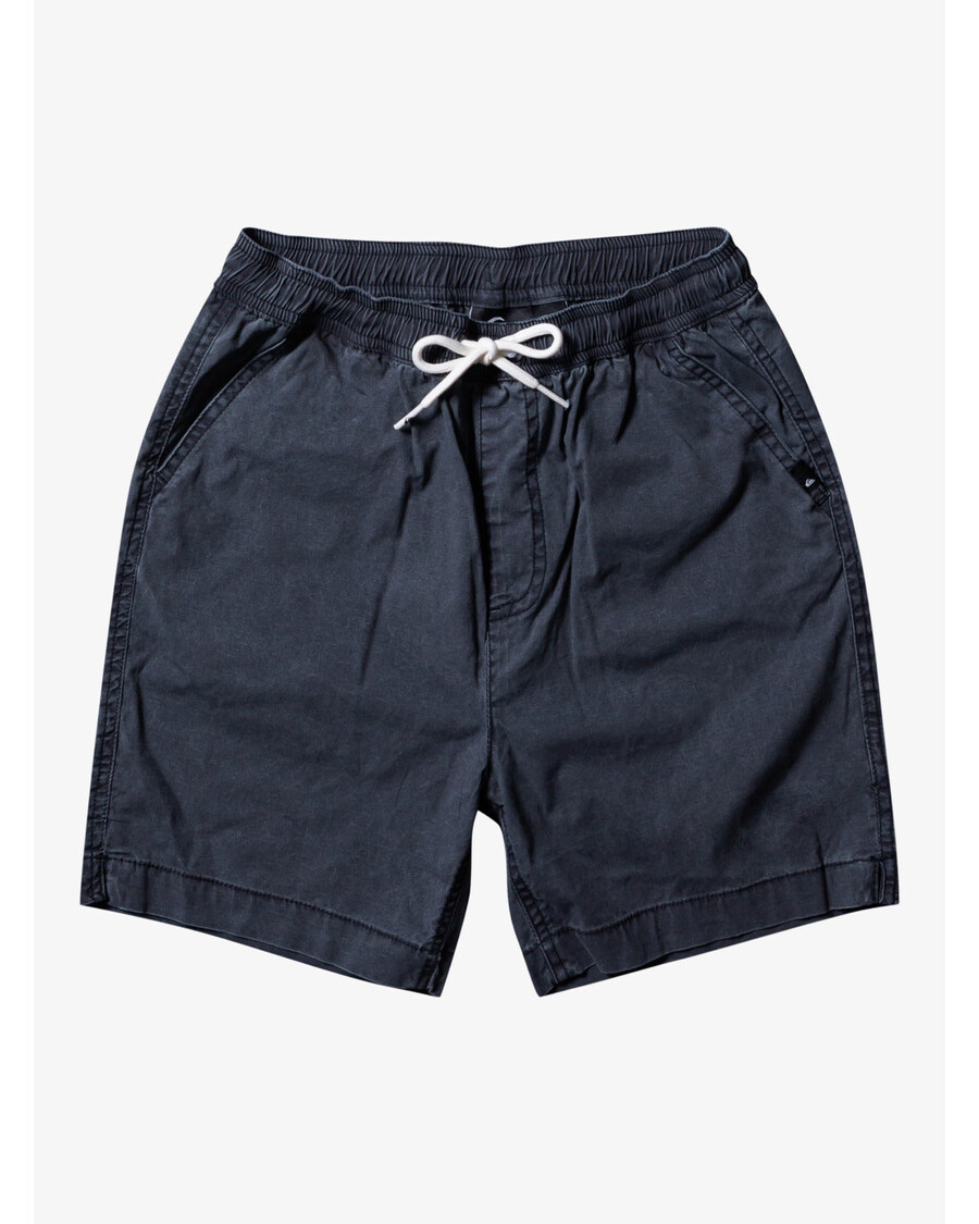 Quiksilver αγόρια 8-16 Taxer 15" ελαστικό σορτς μέσης - μαύρο