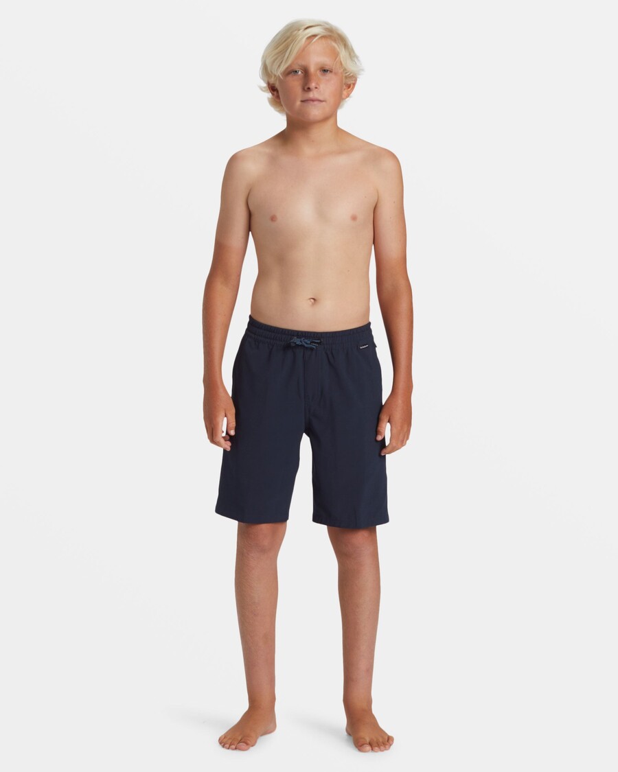 куик силвер боис 8-16 такер ампхибиан 17" хибрид шортс - тамноплав