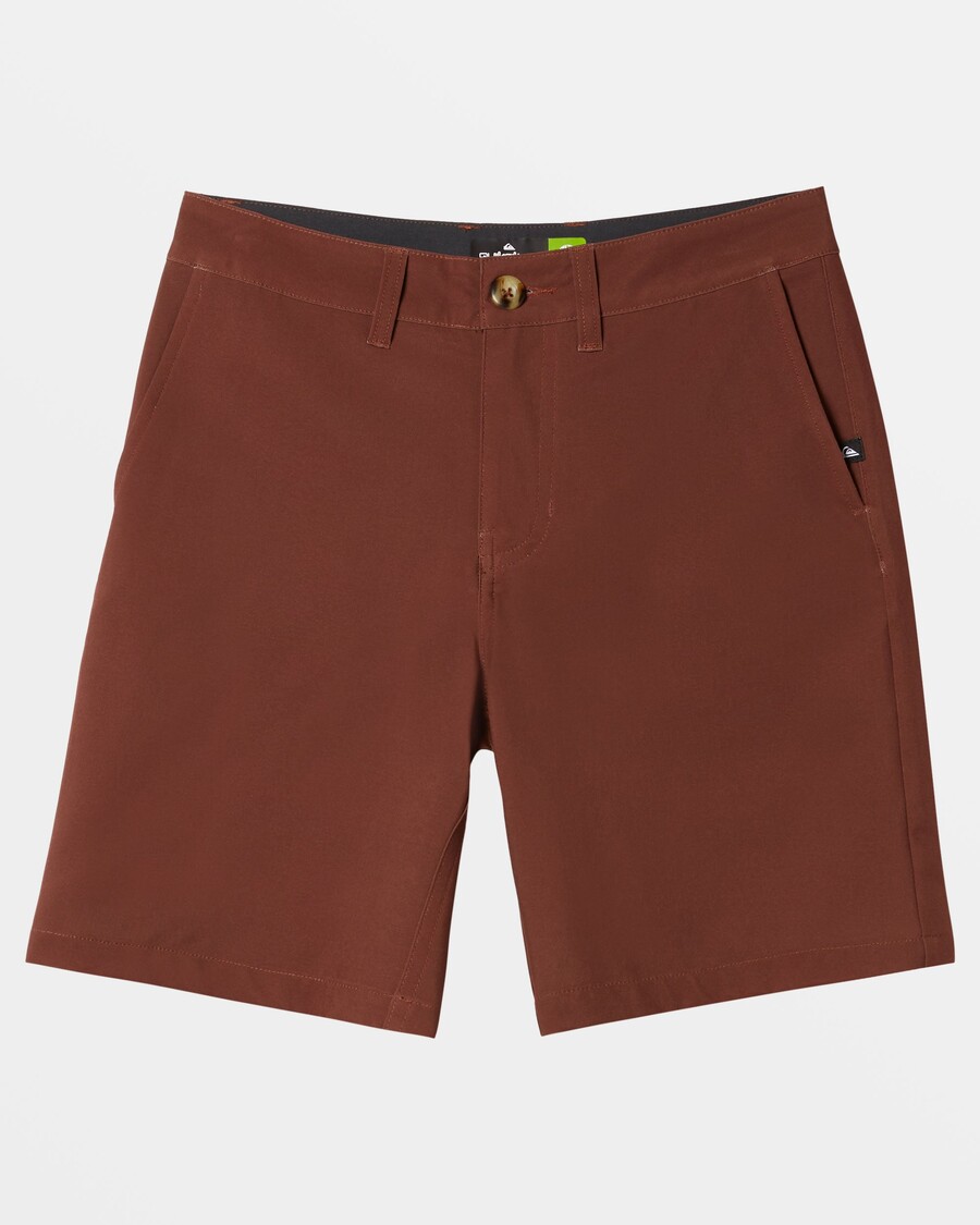 Quiksilver Poikien 8-16 Union Amphibian 17" Hybridishortsit - Ruskea Kivi