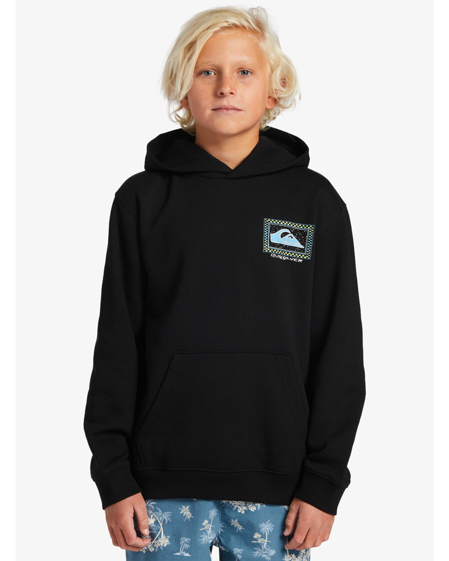 Quik Silver Boys 8-16 Perfect Peaking Stingrayhoody Pullover Sweatshirt - Black
