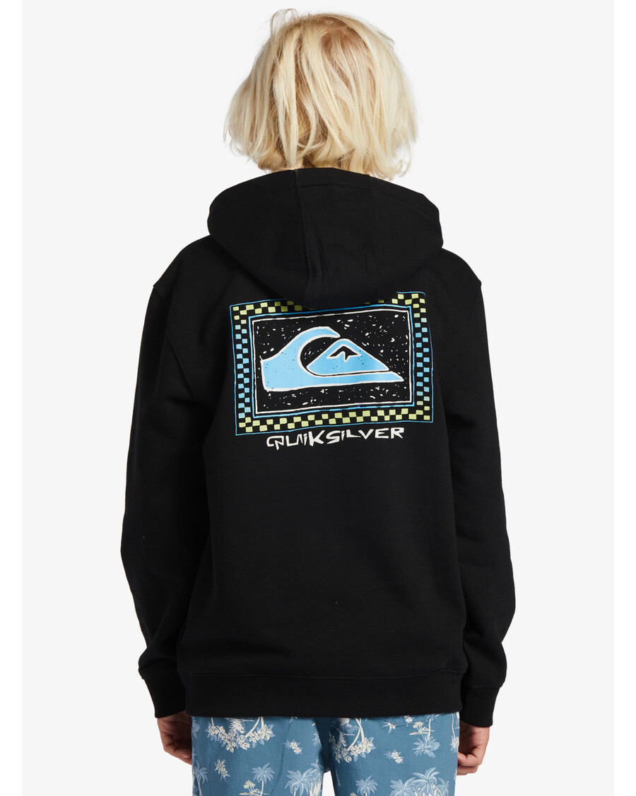 Quik Silver Boys 8-16 Perfect Peaking Stingrayhoody Pullover Sweatshirt - Black