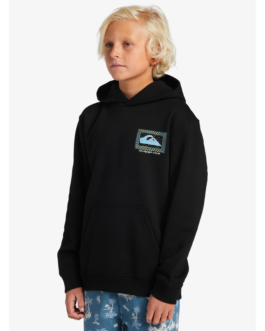 Quik Silver Boys 8-16 Perfect Peaking Stingrayhoody Pullover Sweatshirt - Black