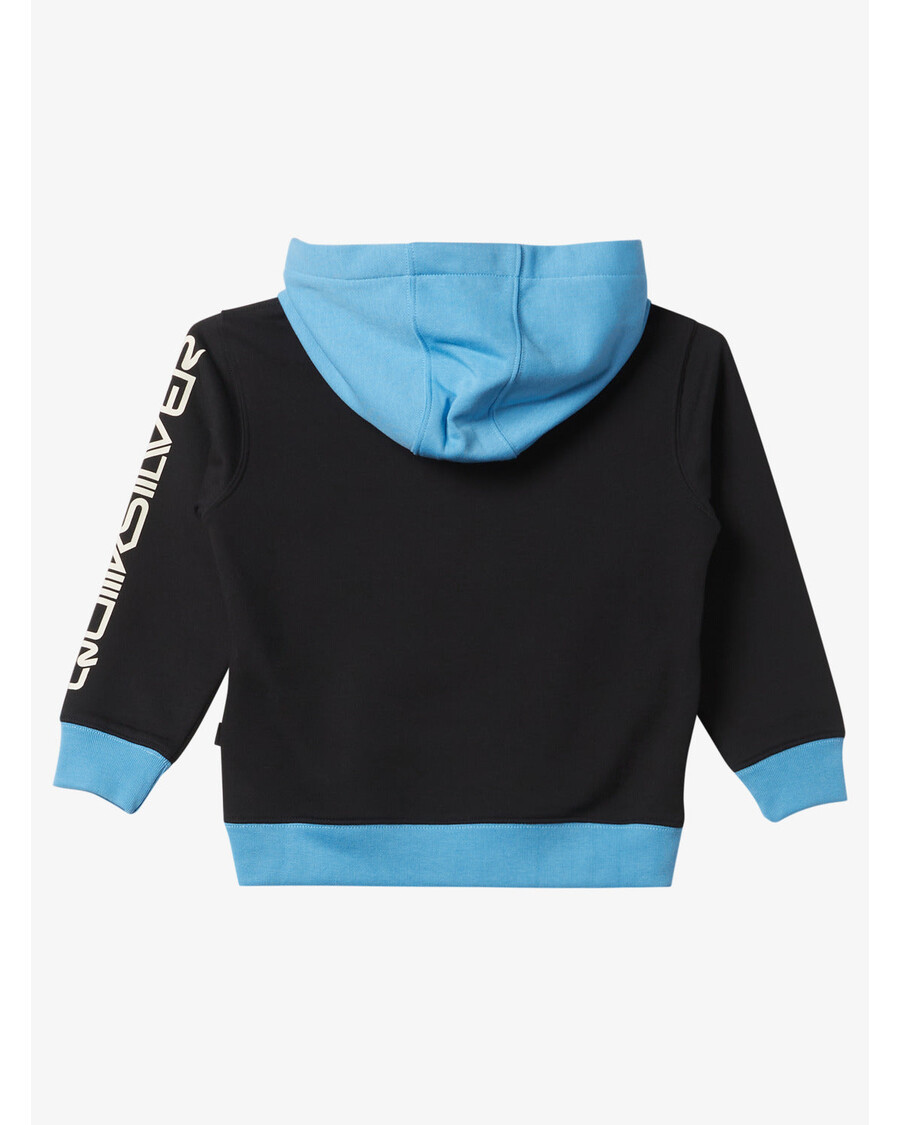 Quik Silver Boys 2-7 Omni Logo Block Pullover Sweatshirt - Black