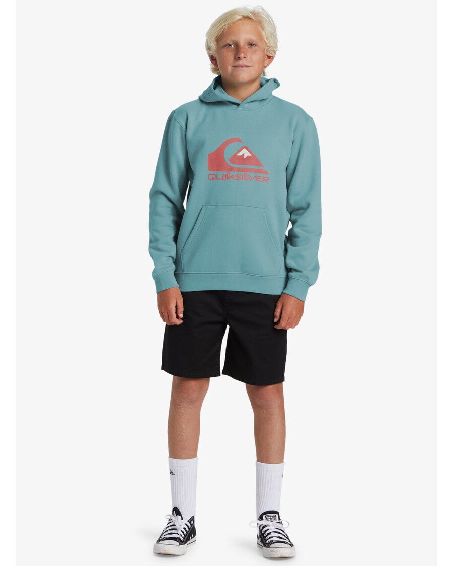 Quik Silver Boys 8-16 Big Logo Hoodie - Marine Blue