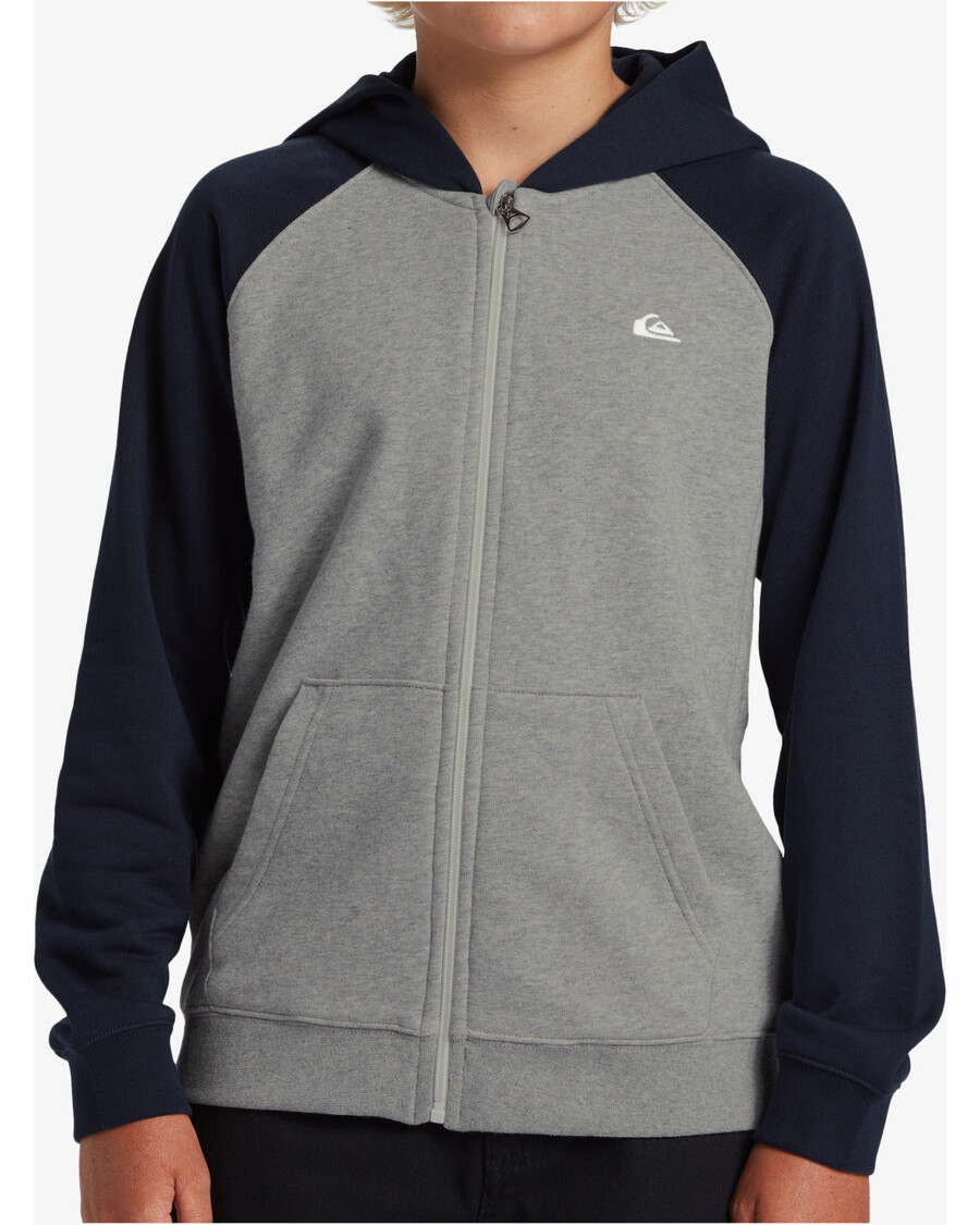 Quiksilver Boys 8-16 Easy Day φούτερ πουλόβερ με φερμουάρ - σκούρο ναυτικό