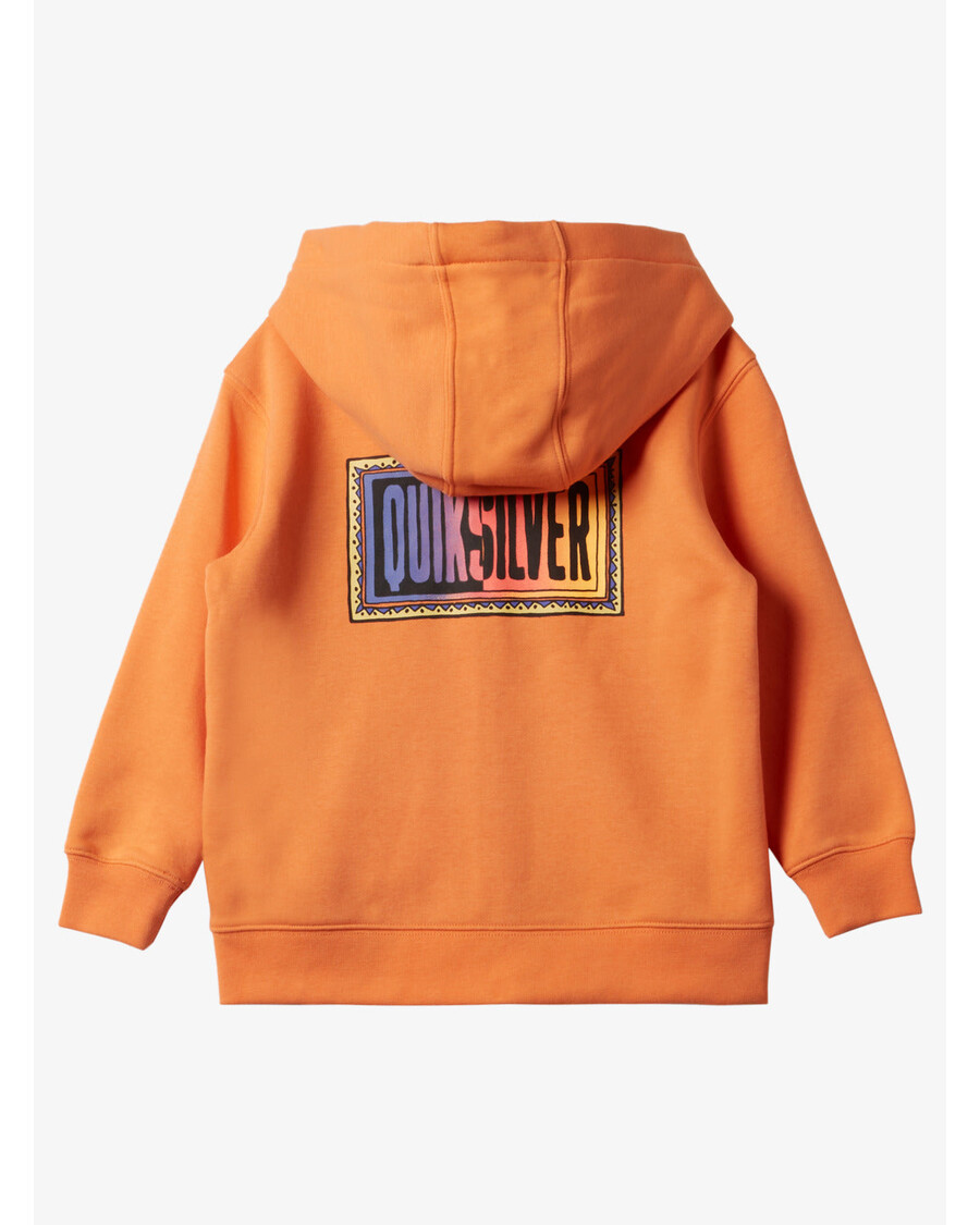 Quik Silver Boys 2-7 Day Tripper Zip-Up Sweatshirt - Tangerine