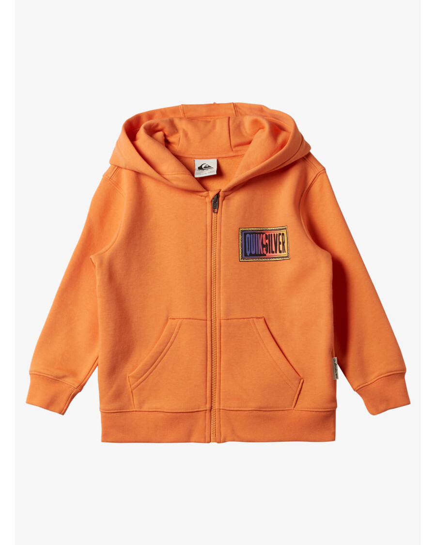 Quik Silver Boys 2-7 Day Tripper Zip-Up Sweatshirt - Tangerine